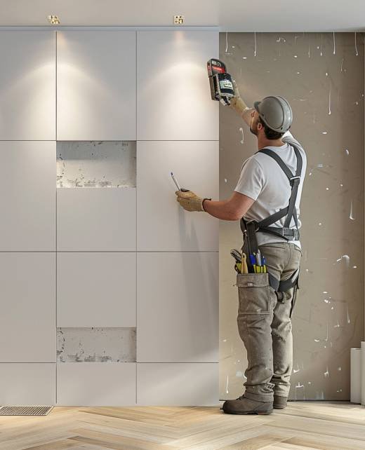 plasterboard-worker-installs-plasterboard-wall-kitchen-cabinets (6)
